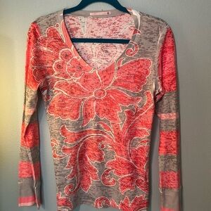 Long sleeve v-neck tee by Before + Again!